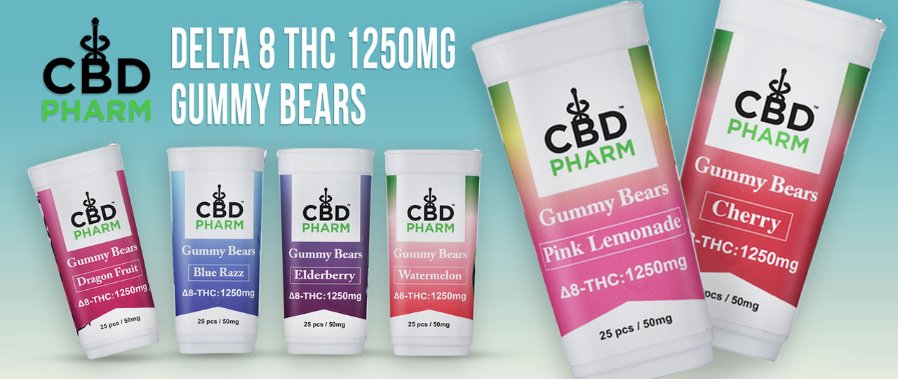 CBD Pharm Delta 8 Gummy Bears (1250mg)